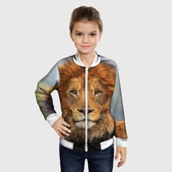 Детский бомбер 3D Красавец лев - фото 2