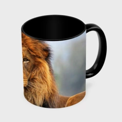 Кружка с полной запечаткой Красавец лев