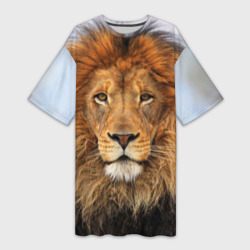 Платье-футболка 3D Красавец лев