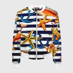 Женский бомбер 3D Моряк