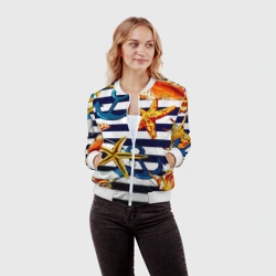 Женский бомбер 3D Моряк - фото 2