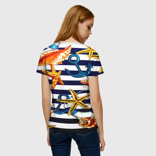 Женская футболка 3D Моряк, цвет 3D печать - фото 4