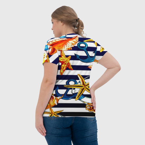 Женская футболка 3D Моряк, цвет 3D печать - фото 7