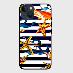 Чехол для iPhone 14 Моряк