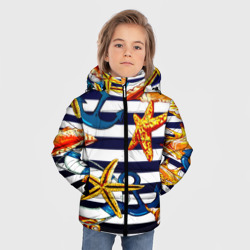 Зимняя куртка для мальчиков 3D Моряк - фото 2