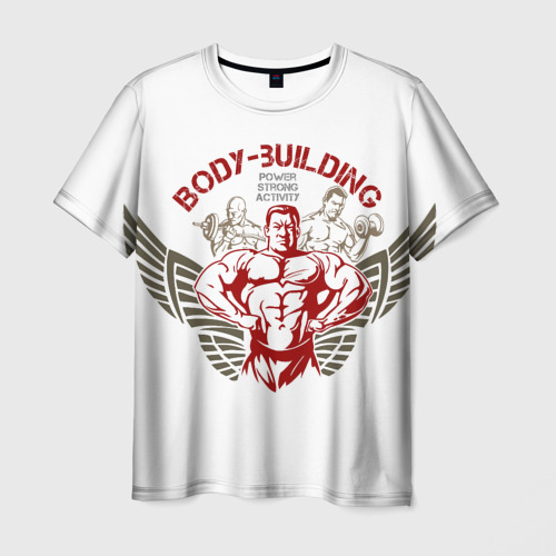 Мужская футболка 3D Body-building