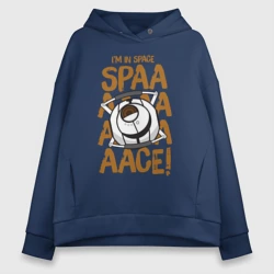Женское худи Oversize хлопок Space
