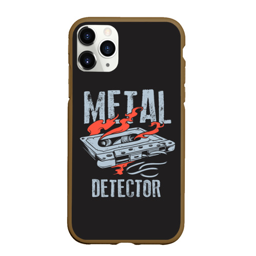 Чехол для iPhone 11 Pro матовый с принтом Metal Detector, вид спереди #2