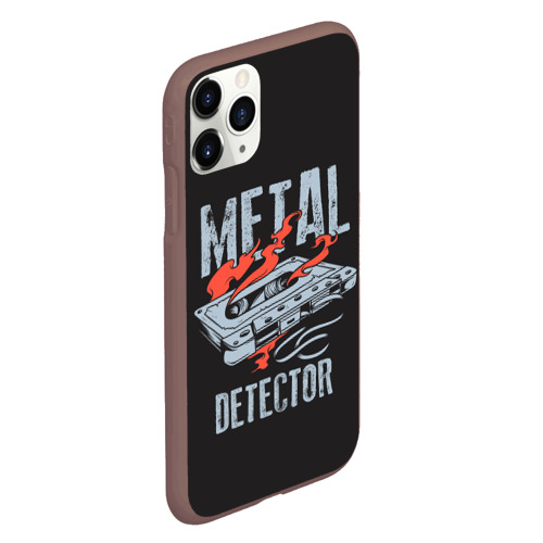 Чехол для iPhone 11 Pro матовый с принтом Metal Detector, вид сбоку #3