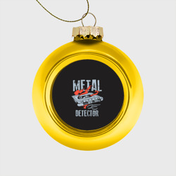 Стеклянный ёлочный шар Metal Detector