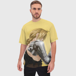 Мужская футболка oversize 3D Эдвард Элрик - фото 2