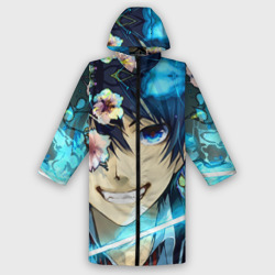 Мужской дождевик 3D Blue Exorcist flowers