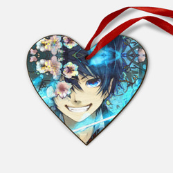 Деревянная игрушка Сердце Blue Exorcist flowers