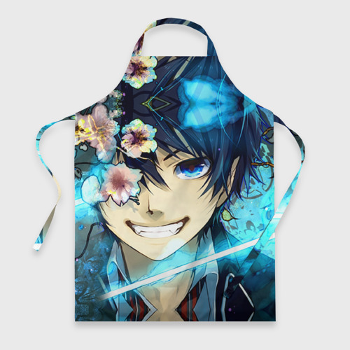 Фартук 3D Blue Exorcist flowers