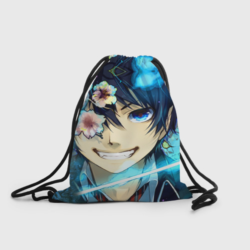 Рюкзак-мешок 3D Blue Exorcist flowers