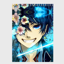 Скетчбук Blue Exorcist flowers