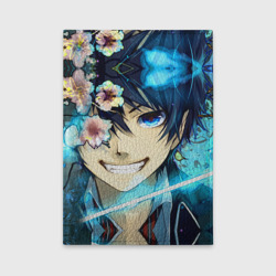 Обложка для автодокументов Blue Exorcist flowers