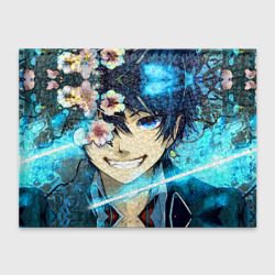 Обложка для студенческого билета Blue Exorcist flowers