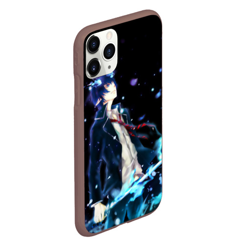 Чехол для iPhone 11 Pro матовый Blue Exorcist profil, цвет коричневый - фото 3