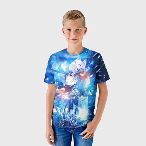 Детская футболка 3D Blue Exorcist blue art, цвет 3D печать - фото 3