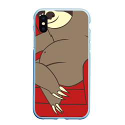 Чехол для iPhone XS Max матовый Ленивец