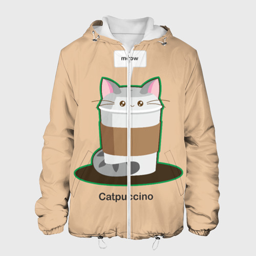 Мужская куртка 3D Catpuccino, цвет 3D печать