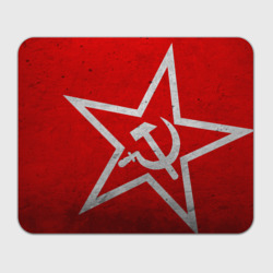 Прямоугольный коврик для мышки Флаг СССР: Серп и Молот