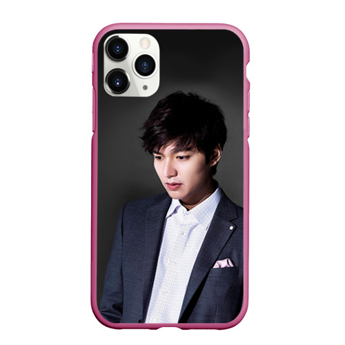 Чехол для iPhone 11 Pro Max матовый Lee Min Ho, цвет малиновый