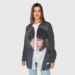 Женская рубашка oversize 3D Lee Min Ho - фото 2