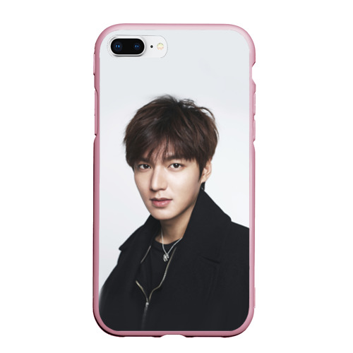 Чехол для iPhone 7Plus/8 Plus матовый Lee Min Ho, цвет розовый