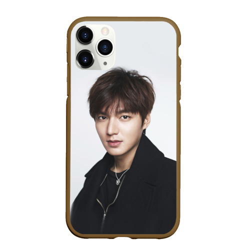 Чехол для iPhone 11 Pro Max матовый Lee Min Ho, цвет коричневый