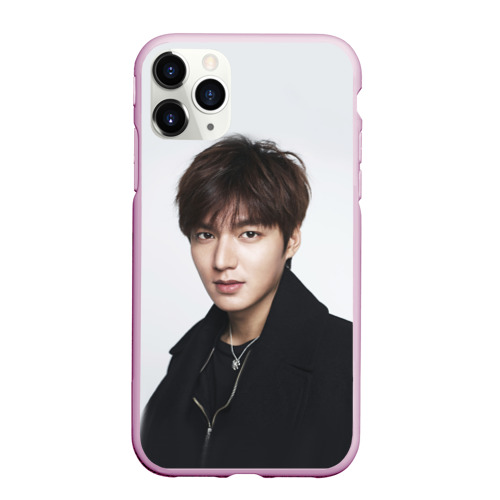 Чехол для iPhone 11 Pro Max матовый Lee Min Ho, цвет розовый