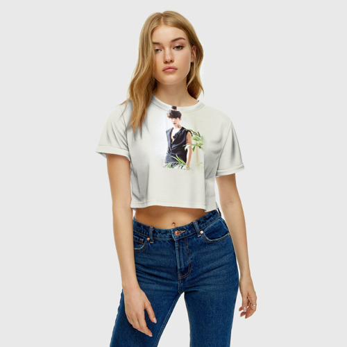 Женская футболка Crop-top 3D Дорамы - фото 3