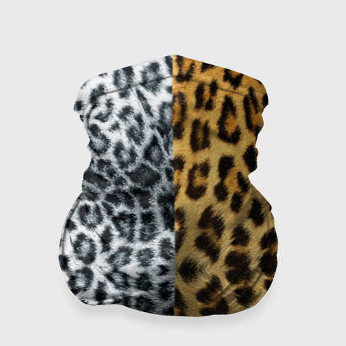 Бандана-труба 3D Леопард/Снежный Барс, цвет 3D печать