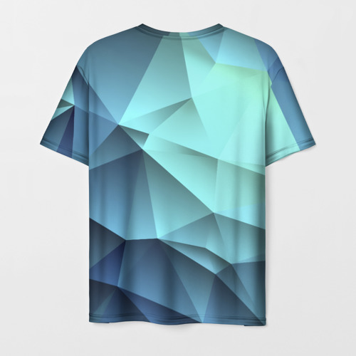 Мужская футболка 3D Polygon blue - фото 2