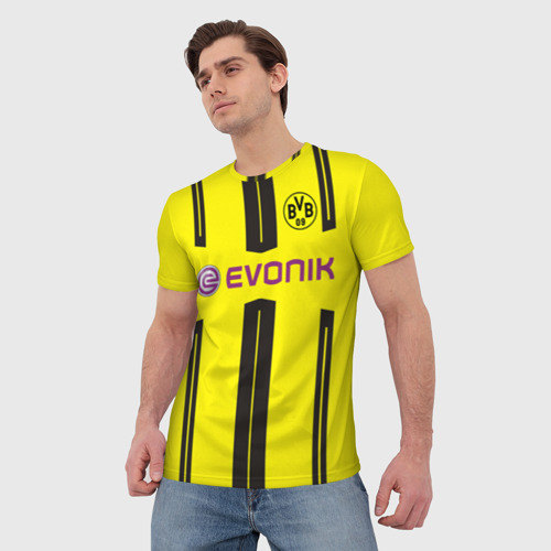 Мужская футболка 3D Borussia Dortmund, цвет 3D печать - фото 3