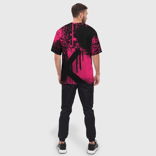 Мужская футболка oversize 3D Cs:go - Neon Revolution, цвет 3D печать - фото 4