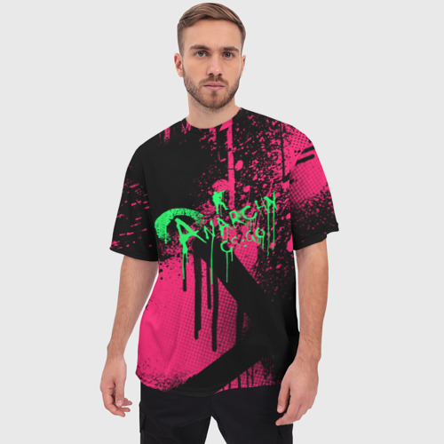 Мужская футболка oversize 3D Cs:go - Neon Revolution, цвет 3D печать - фото 3