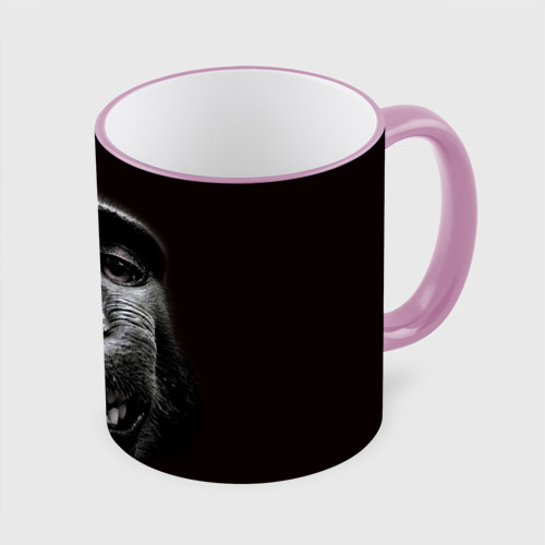 Кружка с полной запечаткой обезьяна, цвет Кант розовый - фото 3