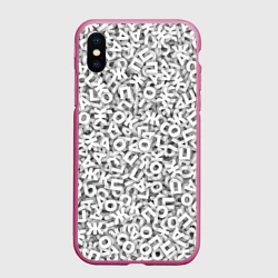 Чехол для iPhone XS Max матовый Буквы