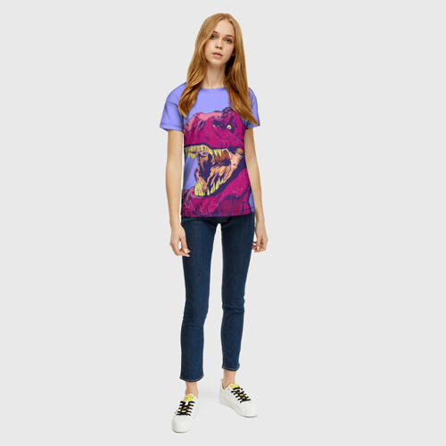 Женская футболка 3D Tirex, цвет 3D печать - фото 5