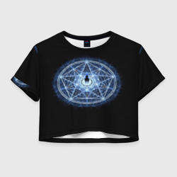 Женская футболка Crop-top 3D Цельнометаллический алхимик