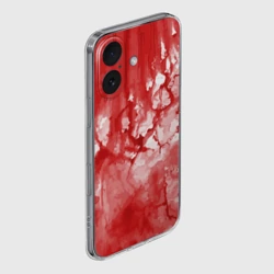 Чехол для iPhone 16 силиконовый с защитой камеры Кровь акварельная на Хеллоуин - фото 2
