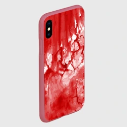 Чехол для iPhone XS Max матовый Кровь акварельная на Хеллоуин - фото 2