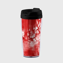 Термокружка-непроливайка Кровь акварельная на Хеллоуин