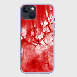 Чехол для iPhone 14 Кровь акварельная на Хеллоуин