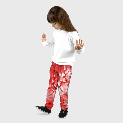 Детские брюки 3D Кровь, цвет 3D печать - фото 3