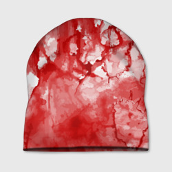 Шапка 3D Кровь акварельная на Хеллоуин