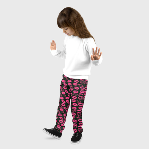 Детские брюки 3D Kiss, цвет 3D печать - фото 3