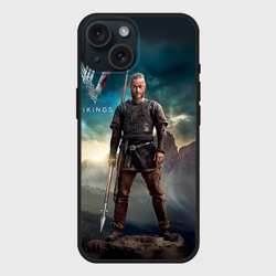 Чехол силиконовый для Apple iPhone 15 матовый Викинги - Рагнар Лодброк